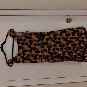 Think Geek/ retrolicious black cat pumpkin dress 1x